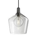Sleek Glass Schoolhouse Pendant - 10 Inch