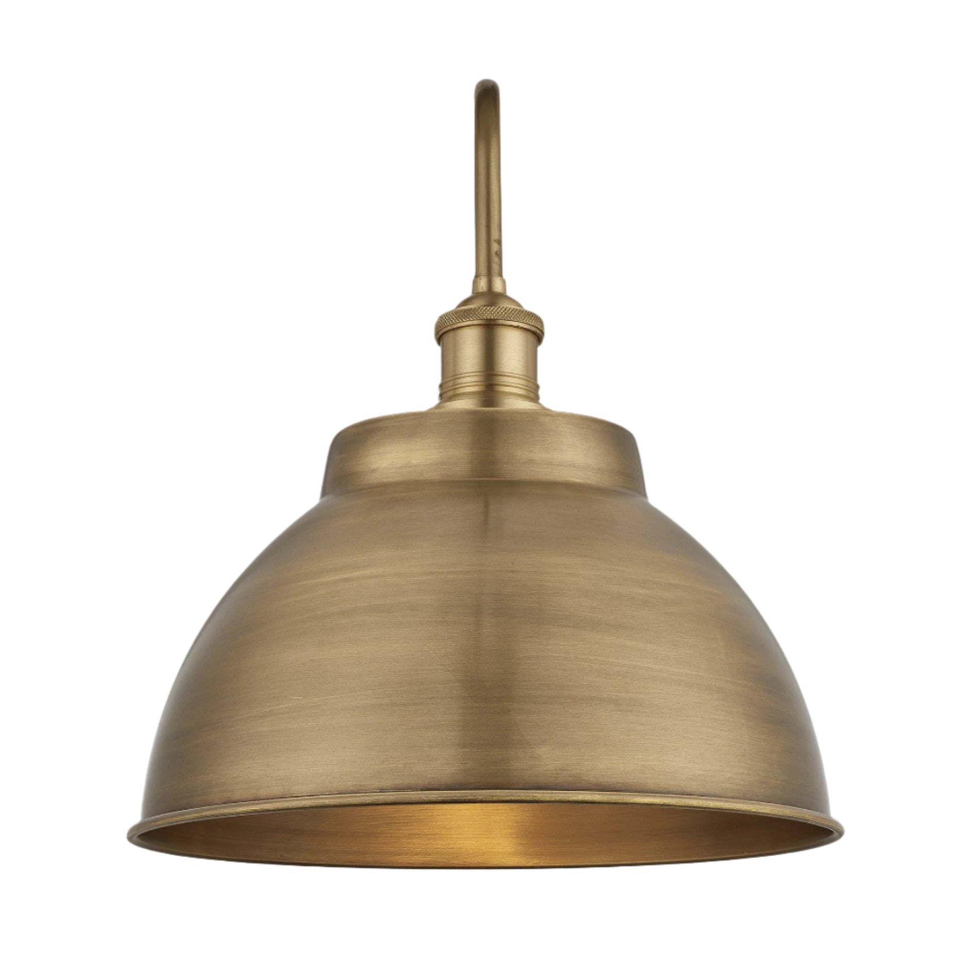 Swan Neck Outdoor & Bathroom Dome Wall Light - 13 Inch