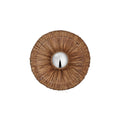 Moonj Natural Grass Round Wall Light - Brown