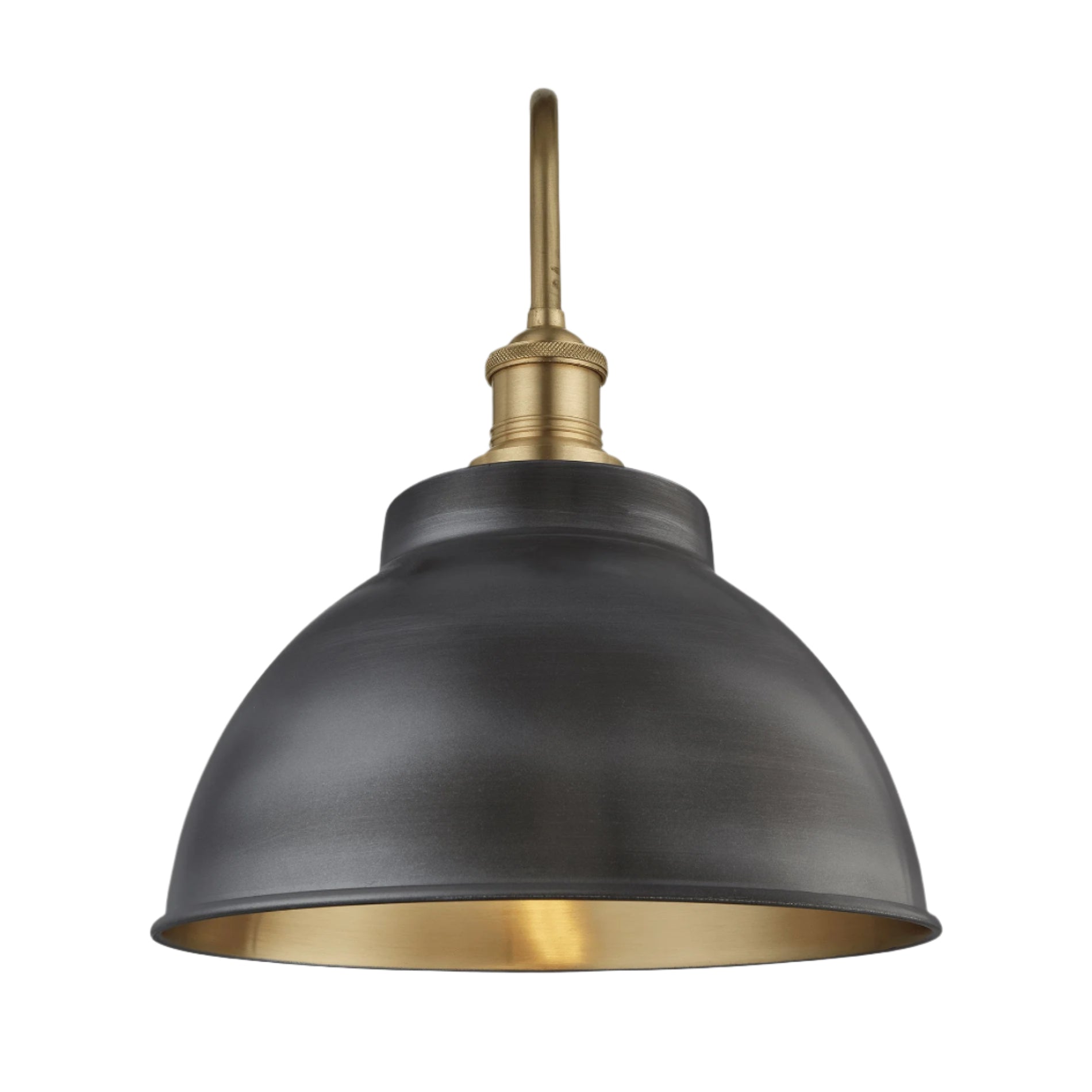 Swan Neck Outdoor & Bathroom Dome Wall Light - 13 Inch