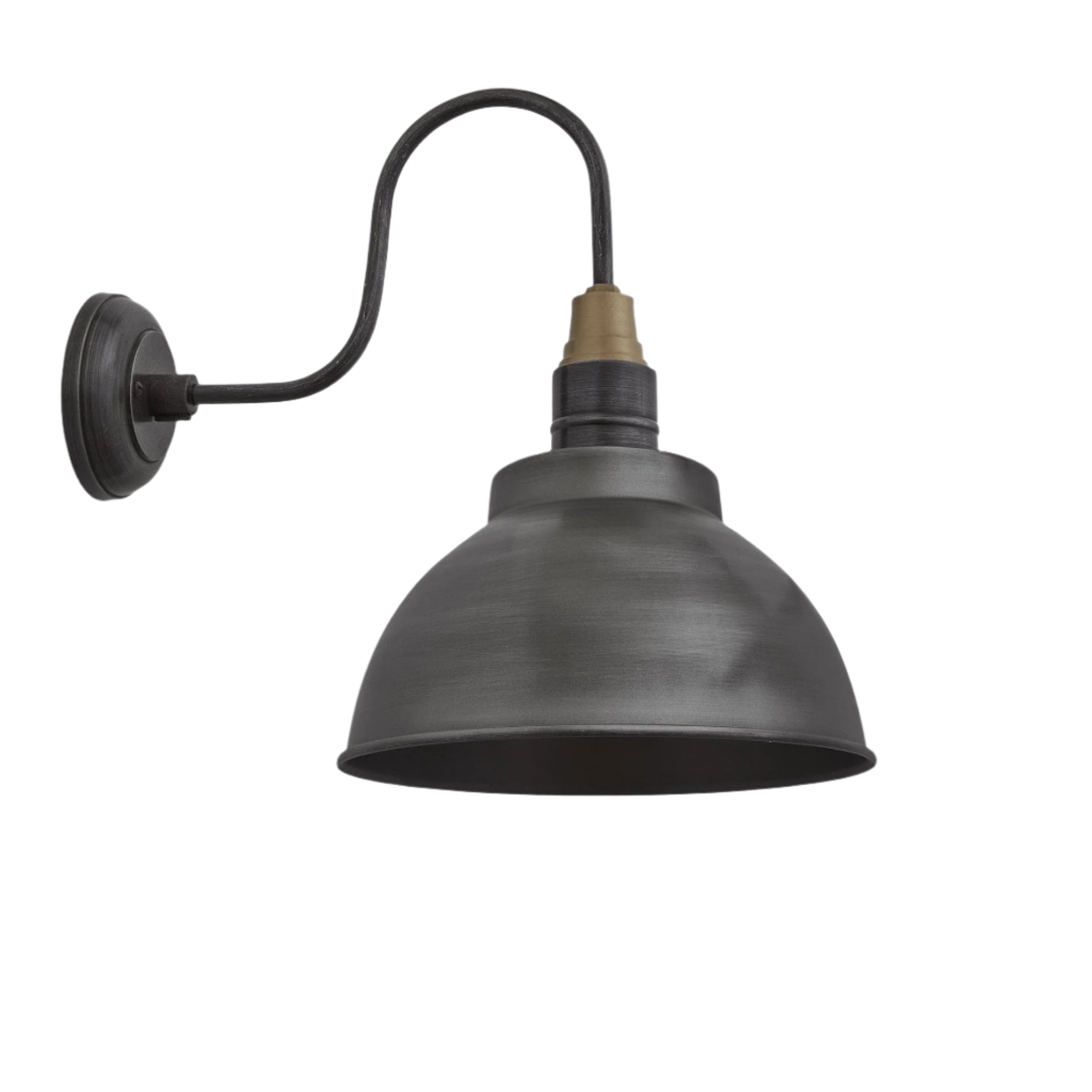 Swan Neck Dome Wall Light - 13 Inch