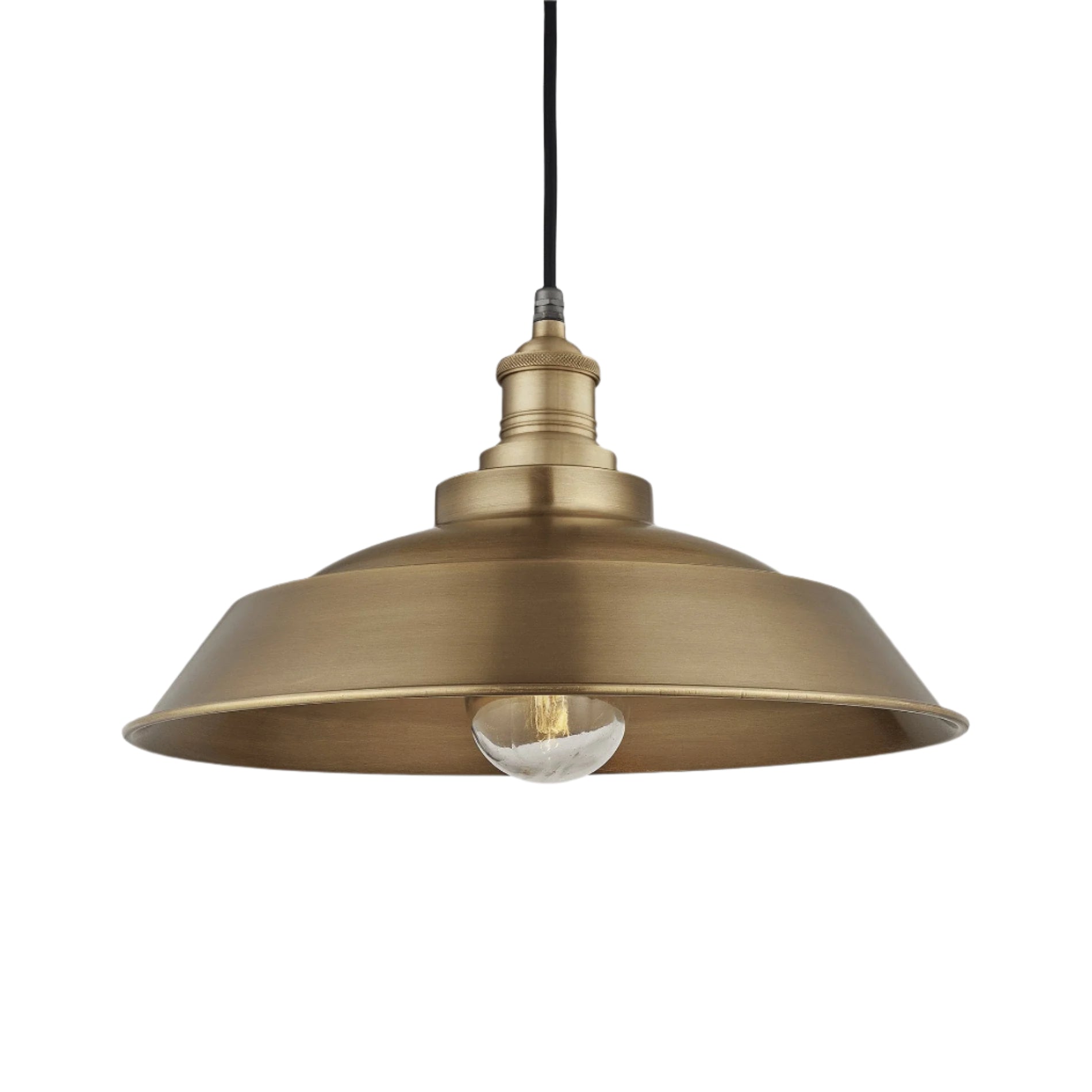 Brooklyn Outdoor & Bathroom Brass Step Pendant - 16 Inch - Brass Holder