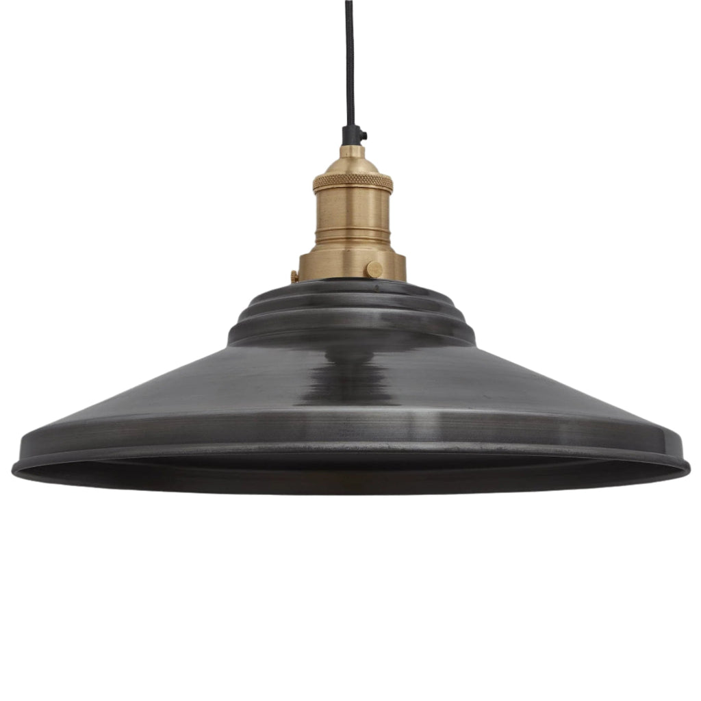 Brooklyn Giant Step Pendant - 18 Inch - Pewter