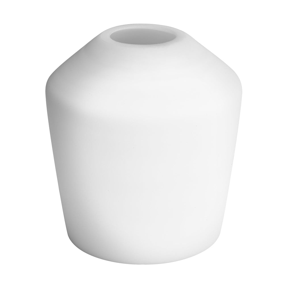 Noho Glass Schoolhouse Swan Neck Wall Light - 5.5 Inch - Opal