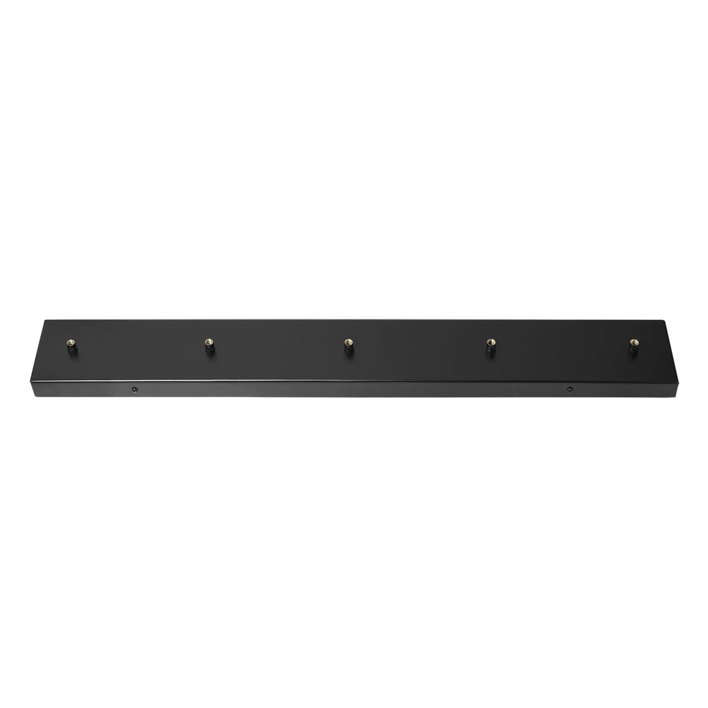 Knurled Edison Cluster Lights - Wire - Black