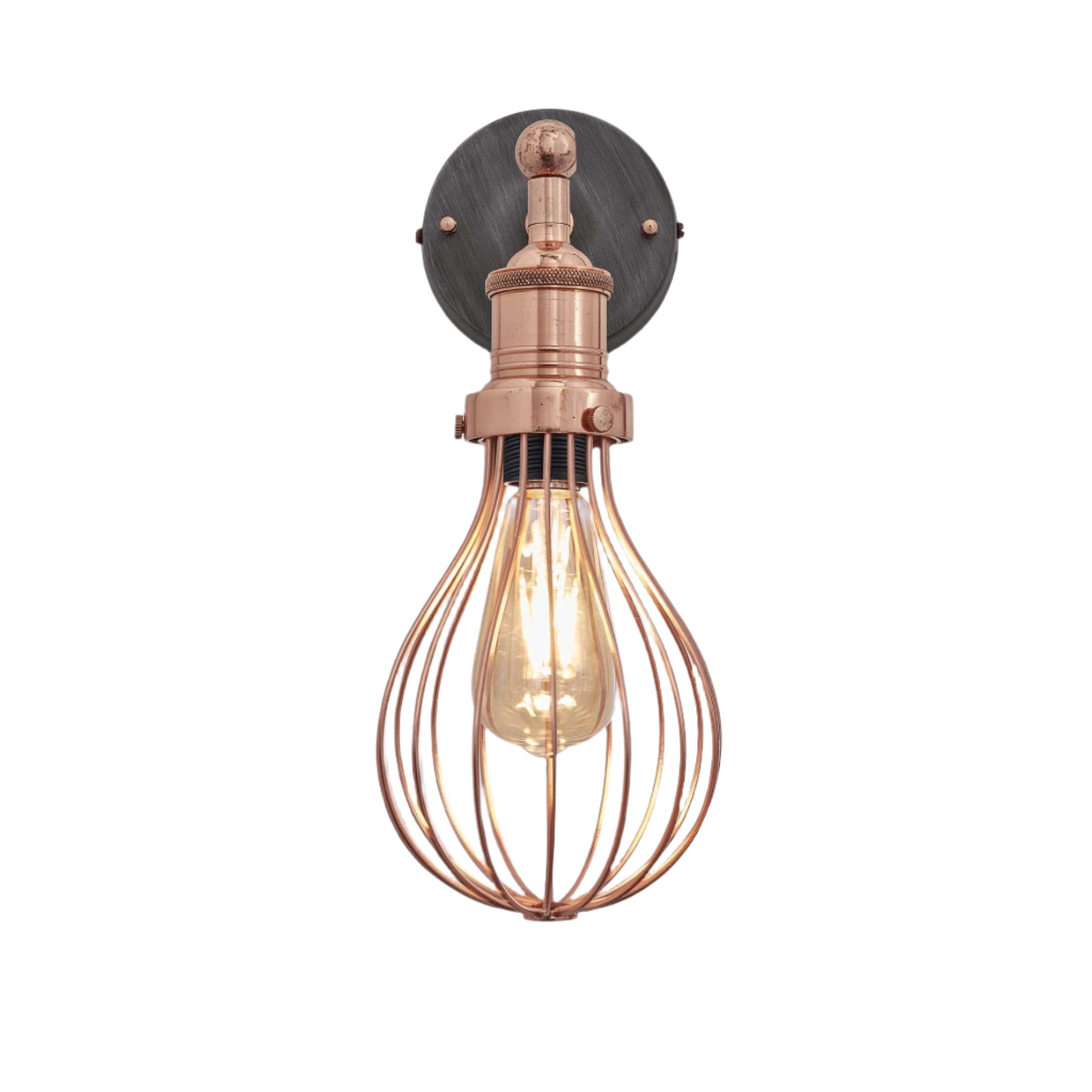 Brooklyn Balloon Cage Wall Light - 6 Inch