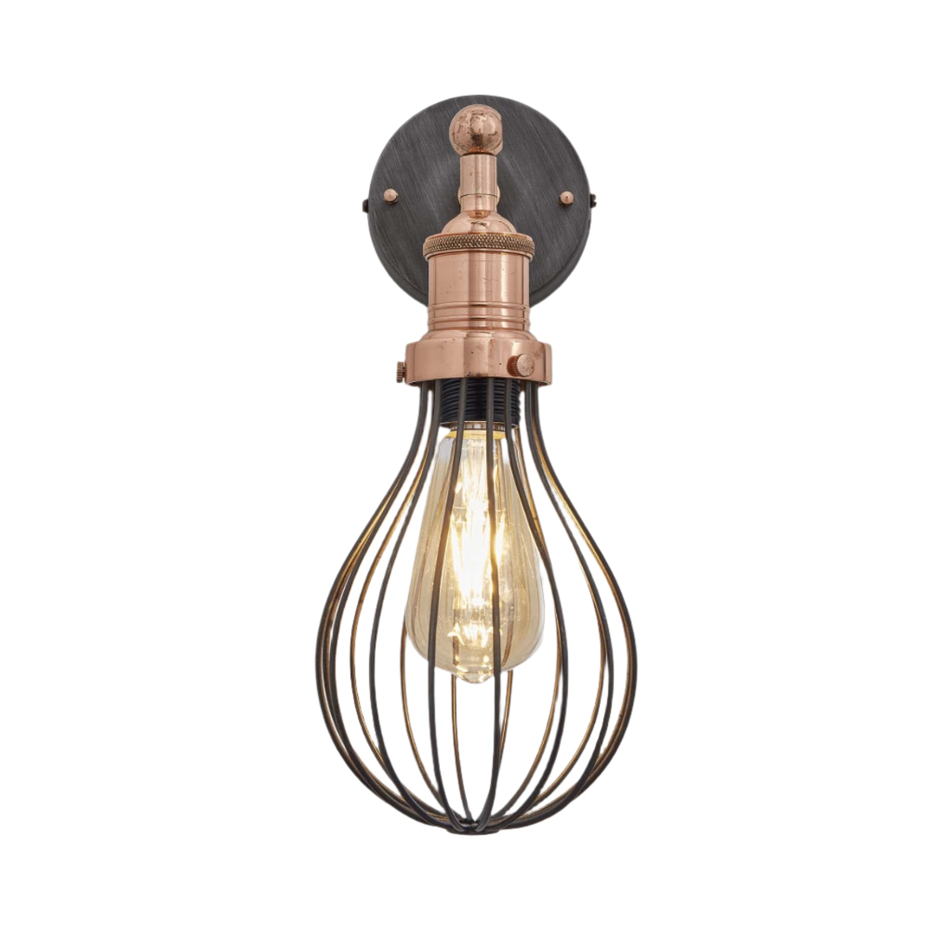 Brooklyn Balloon Cage Wall Light - 6 Inch