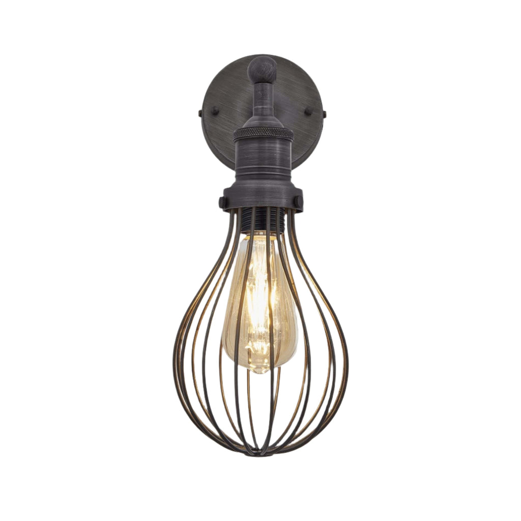 Brooklyn Balloon Cage Wall Light - 6 Inch