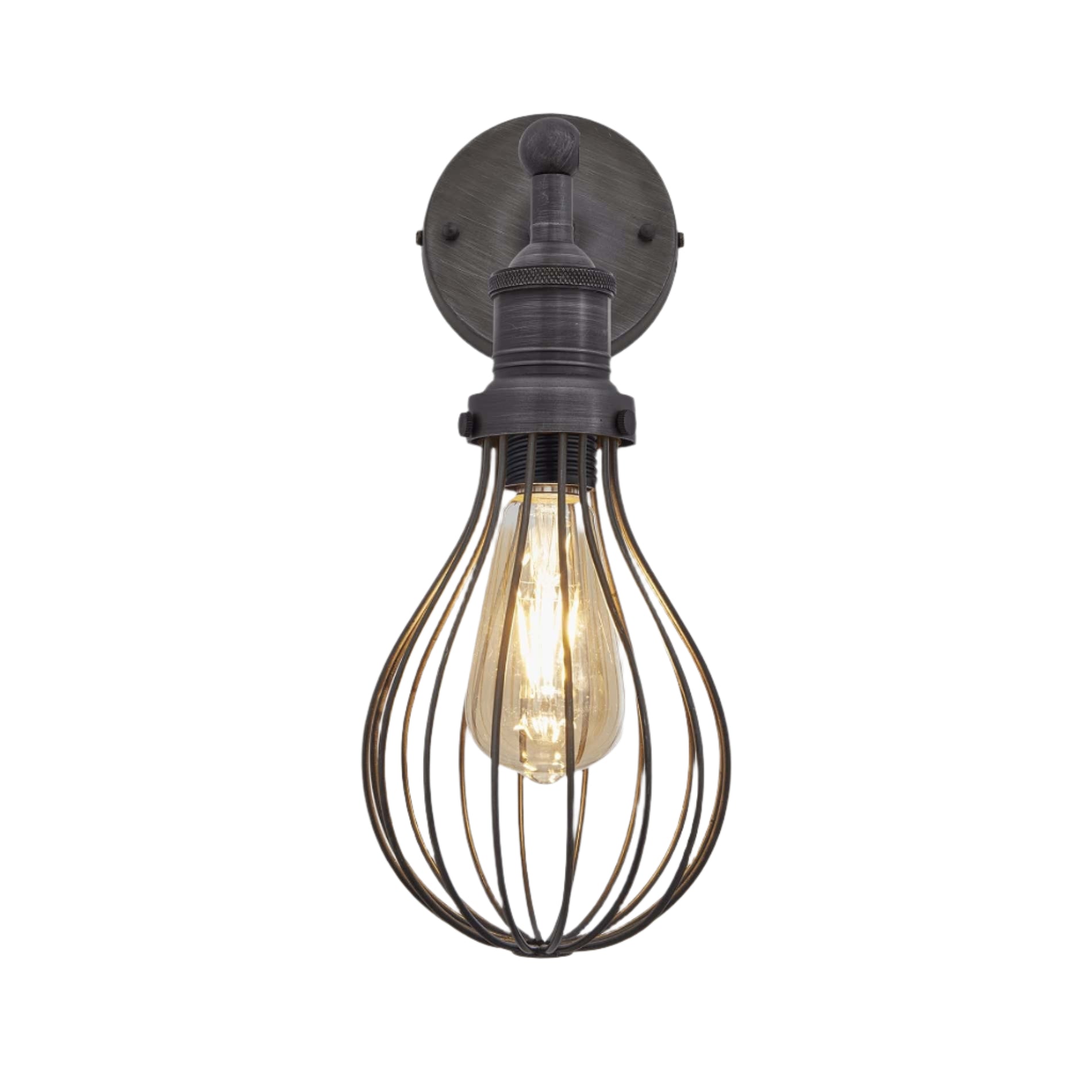 Brooklyn Balloon Cage Wall Light - 6 Inch