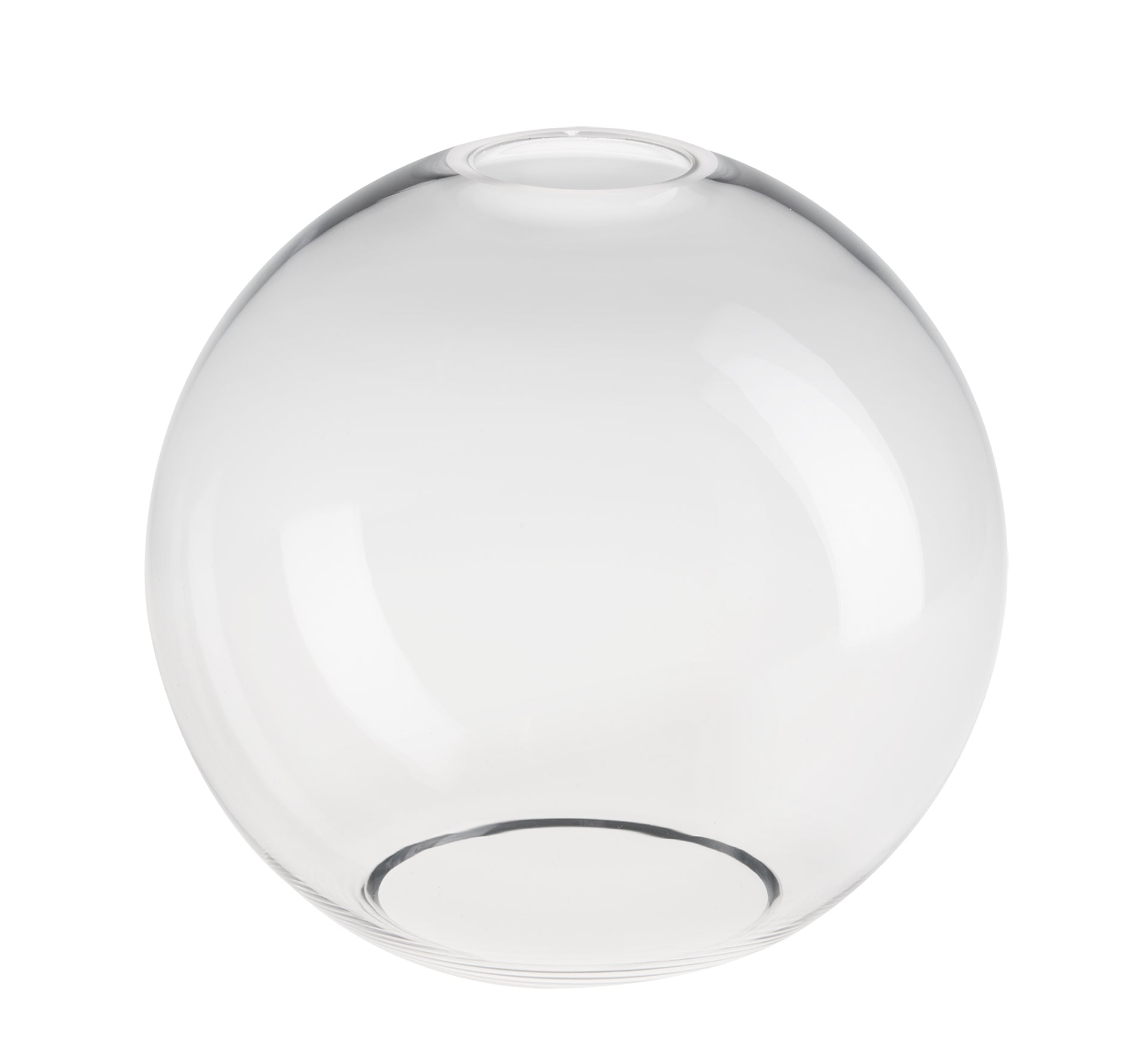 Chelsea Glass Globe Wall Light - 7 Inch - Brass Holder