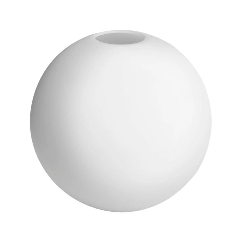Noho Glass Globe Swan Neck Wall Light - 7 Inch - Opal