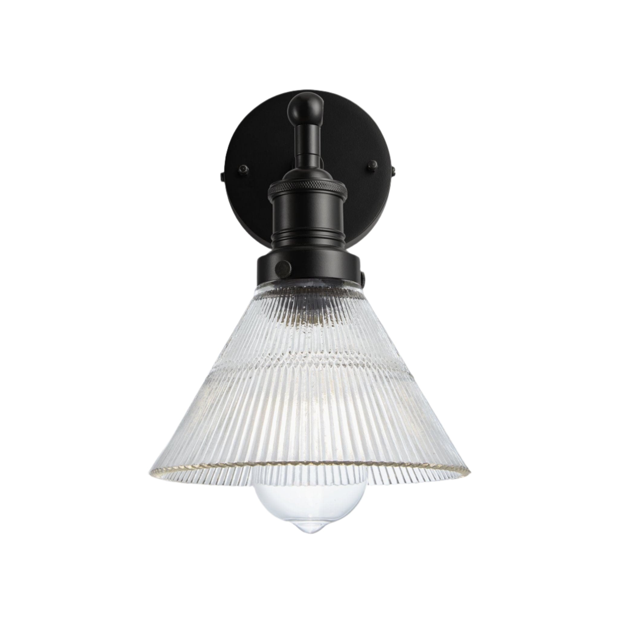 Brooklyn Glass Funnel Wall Light - 7 Inch