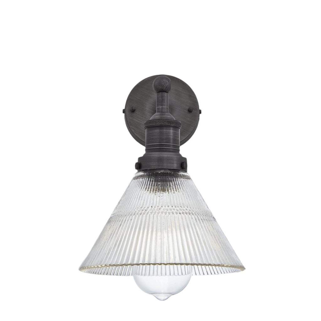 Brooklyn Glass Funnel Wall Light - 7 Inch