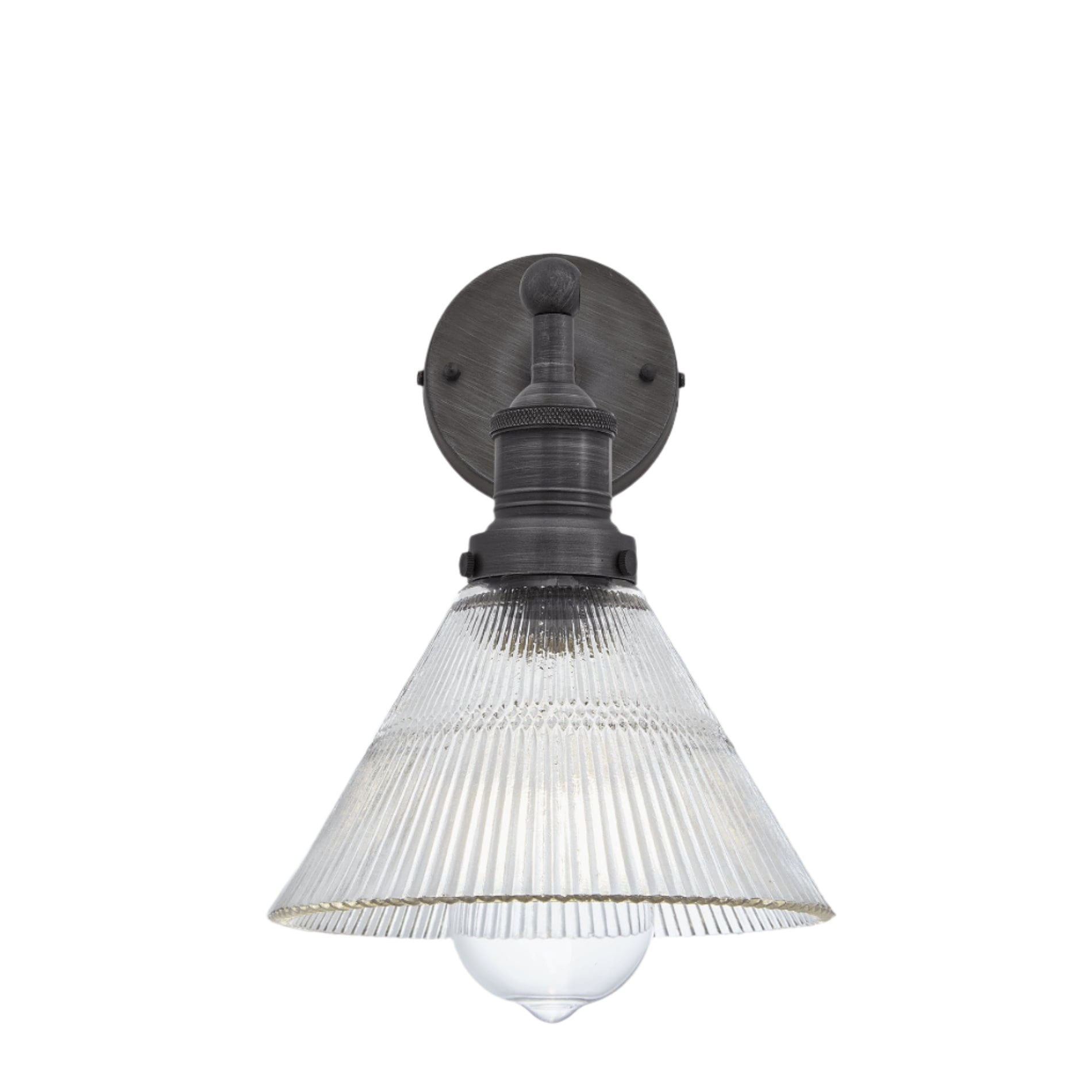 Brooklyn Glass Funnel Wall Light - 7 Inch
