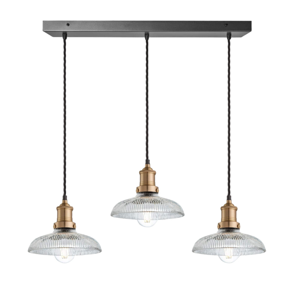 Brooklyn Glass Dome Wire Cluster Lights - 8 Inch