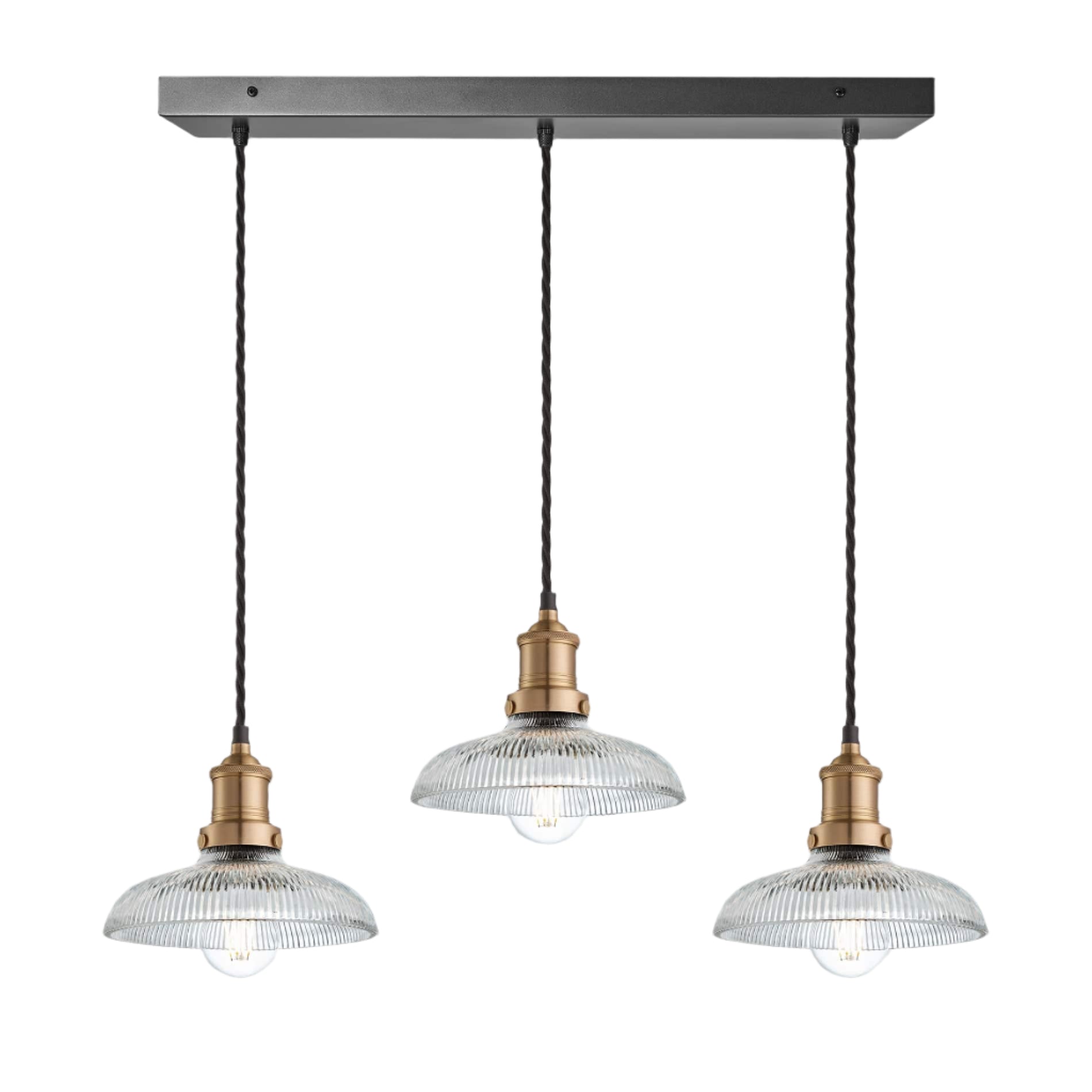 Brooklyn Glass Dome Wire Cluster Lights - 8 Inch