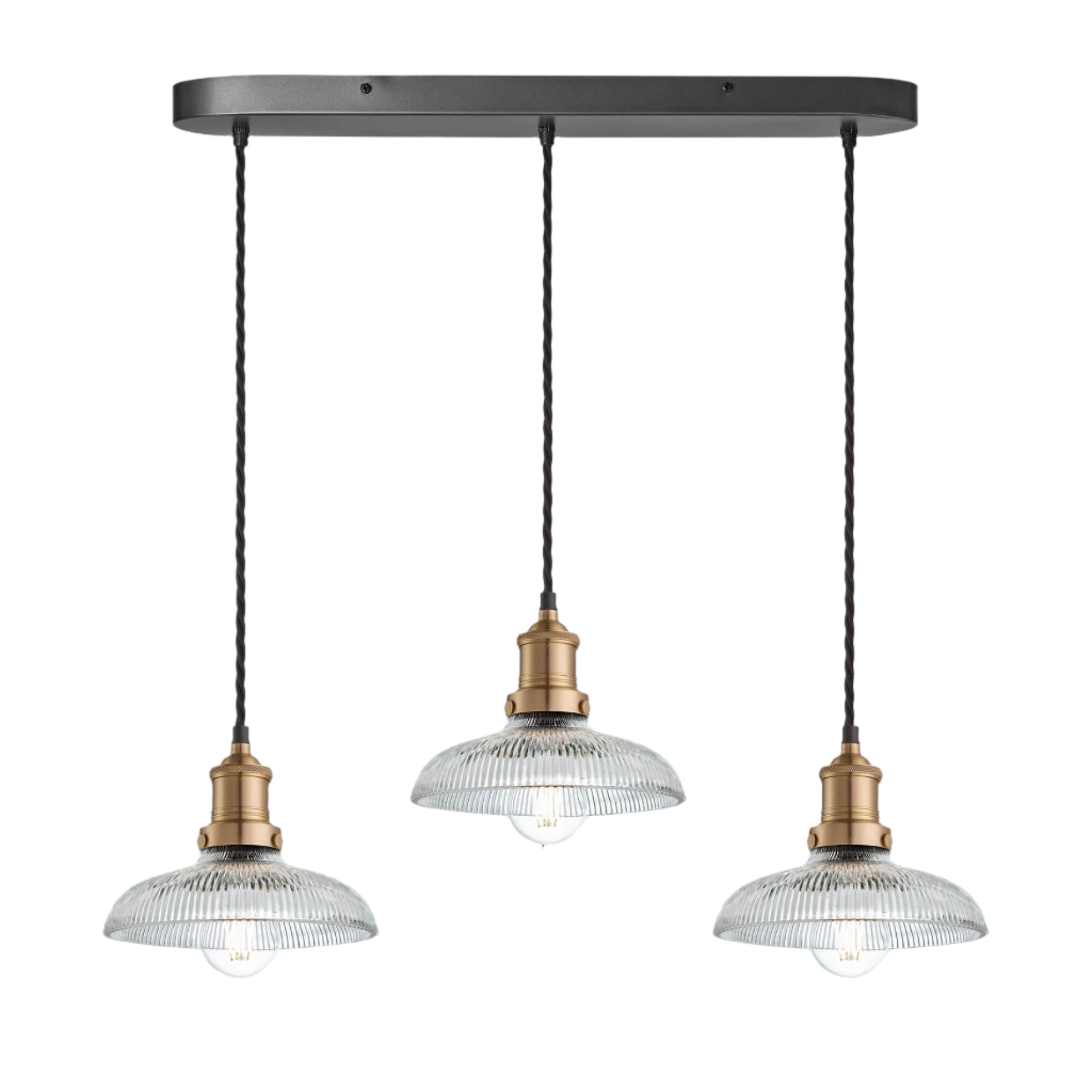 Brooklyn Glass Dome Wire Cluster Lights - 8 Inch