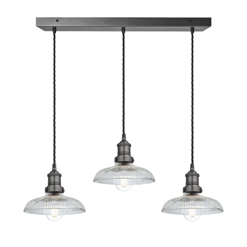 Brooklyn Glass Dome Wire Cluster Lights - 8 Inch