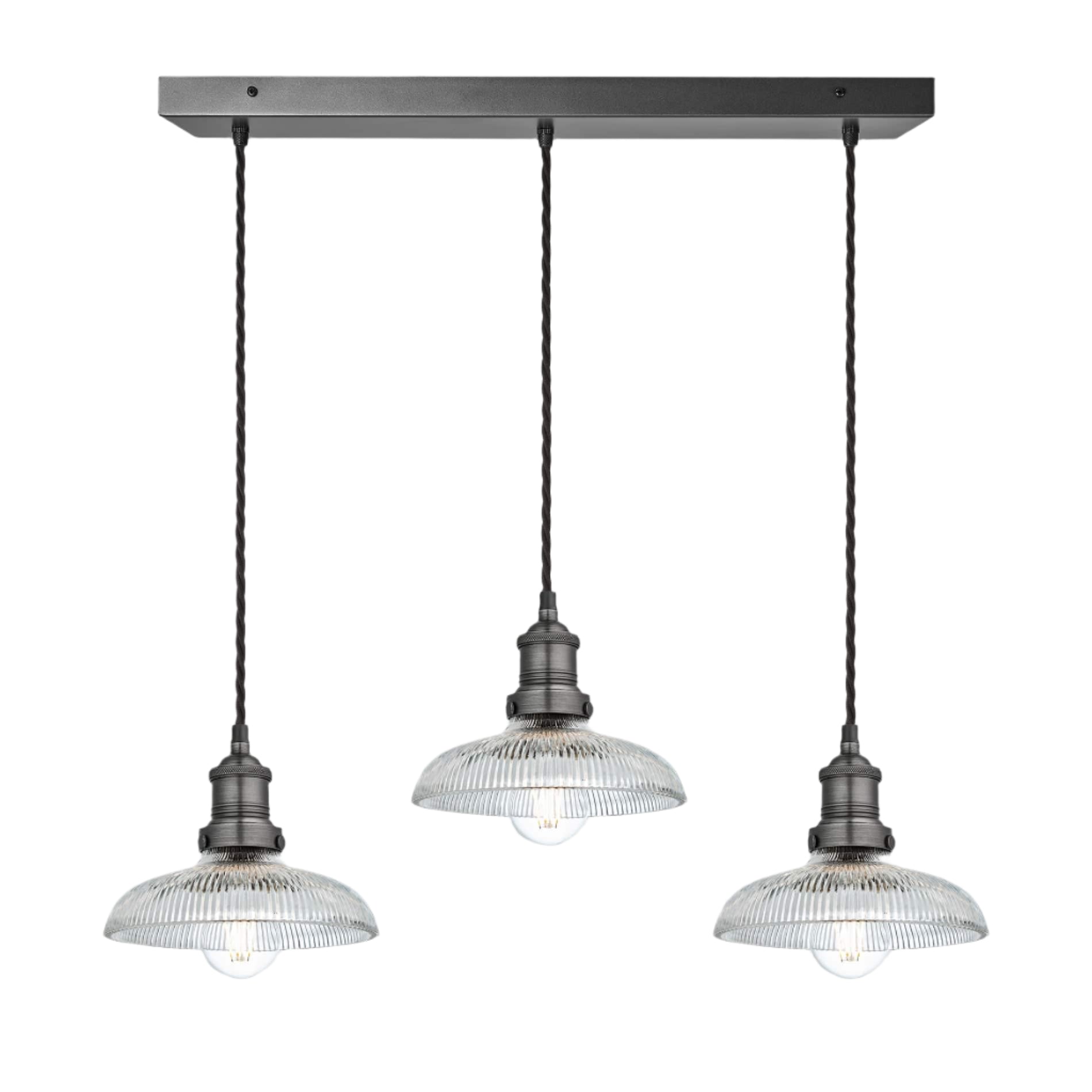 Brooklyn Glass Dome Wire Cluster Lights - 8 Inch
