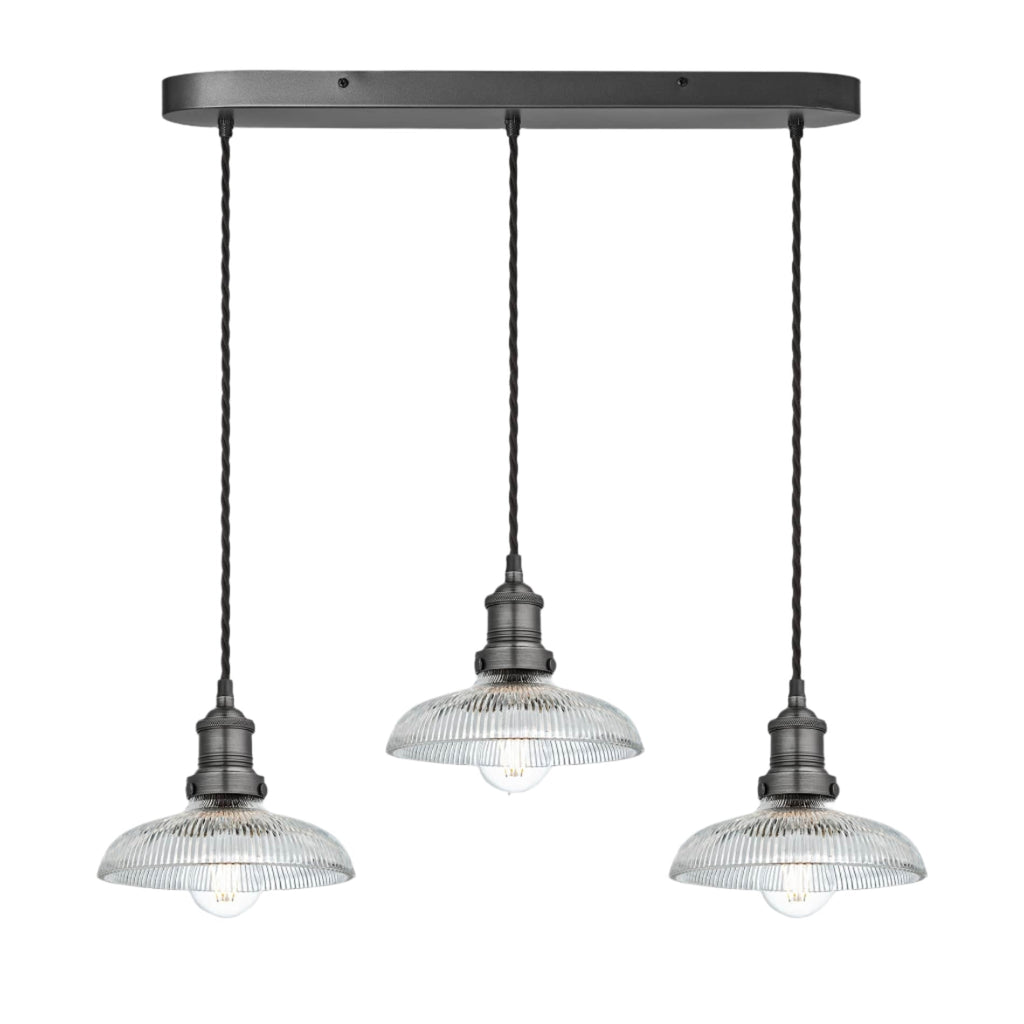 Brooklyn Glass Dome Wire Cluster Lights - 8 Inch