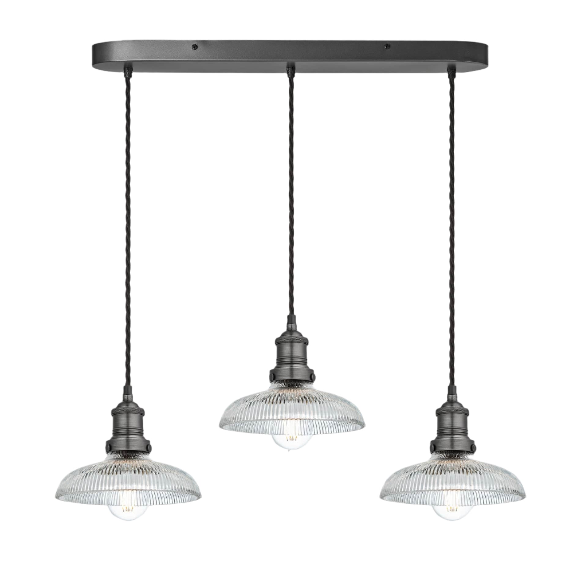 Brooklyn Glass Dome Wire Cluster Lights - 8 Inch
