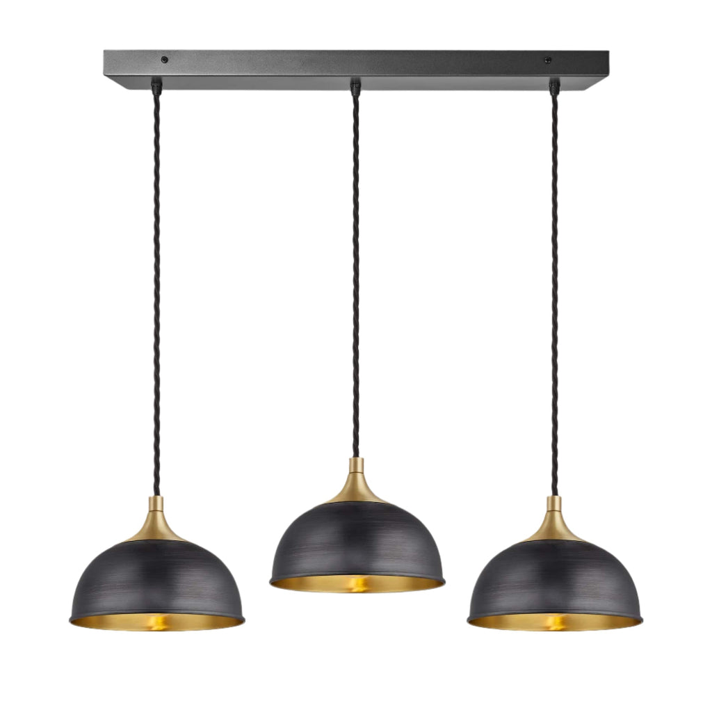 Chelsea Dome 3 Wire Cluster Lights - 8 inch