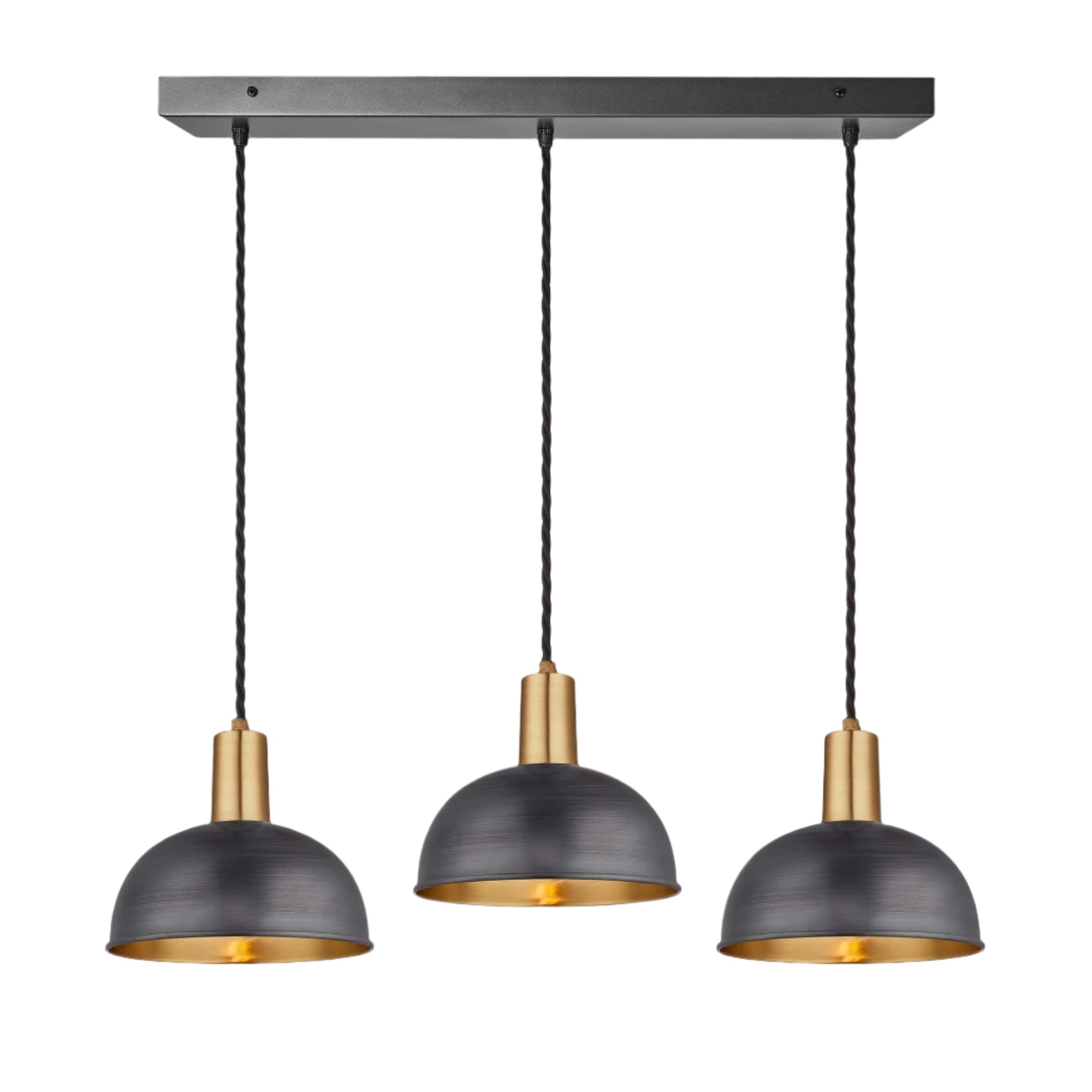 Sleek Dome 3 Wire Cluster Lights - 8 inch