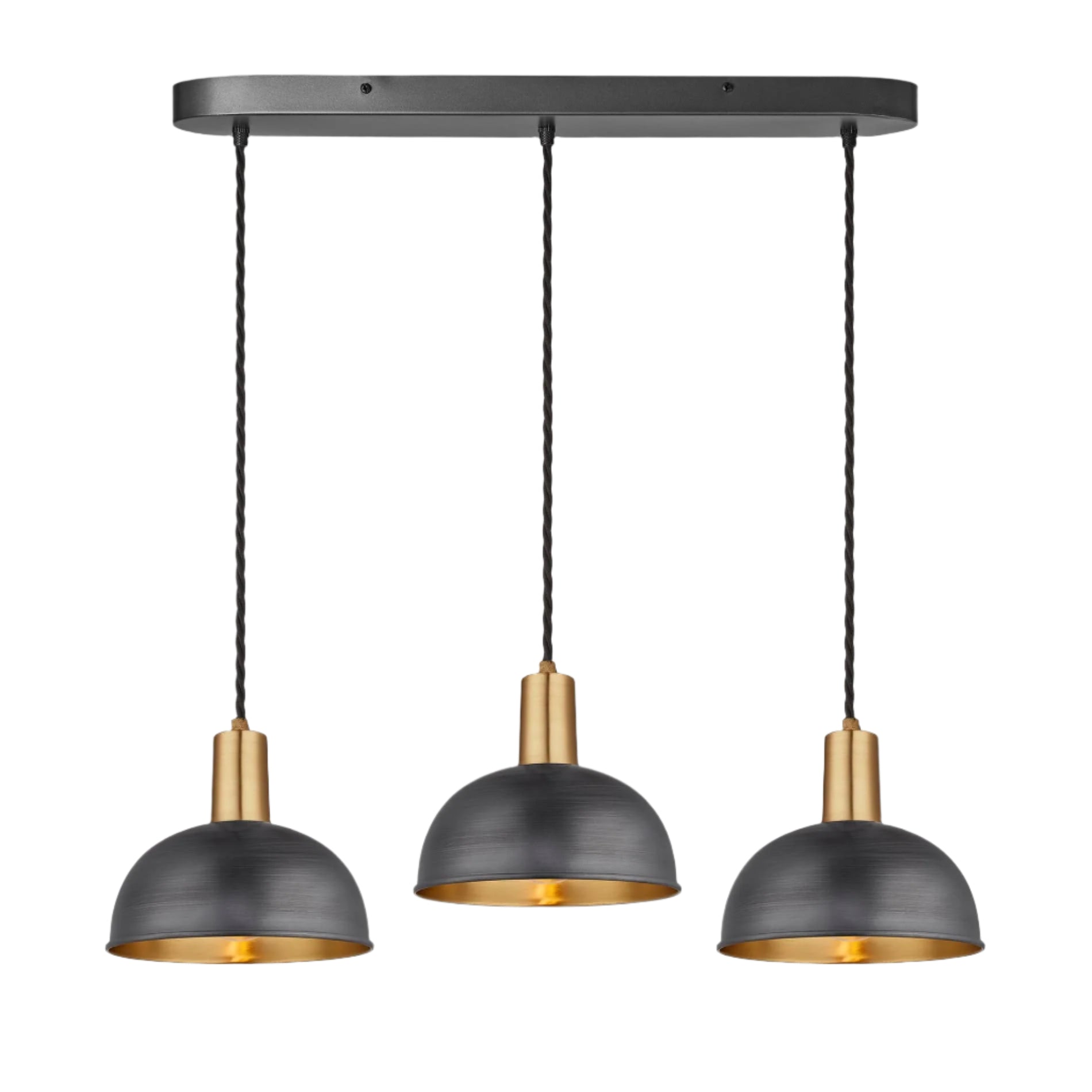 Sleek Dome 3 Wire Cluster Lights - 8 inch