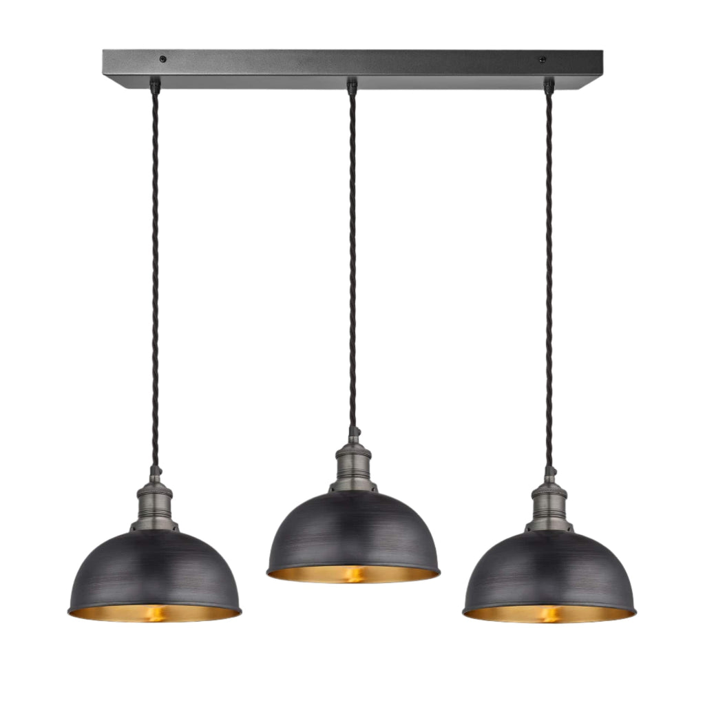 Brooklyn Dome 3 Wire Cluster Lights - 8 inch