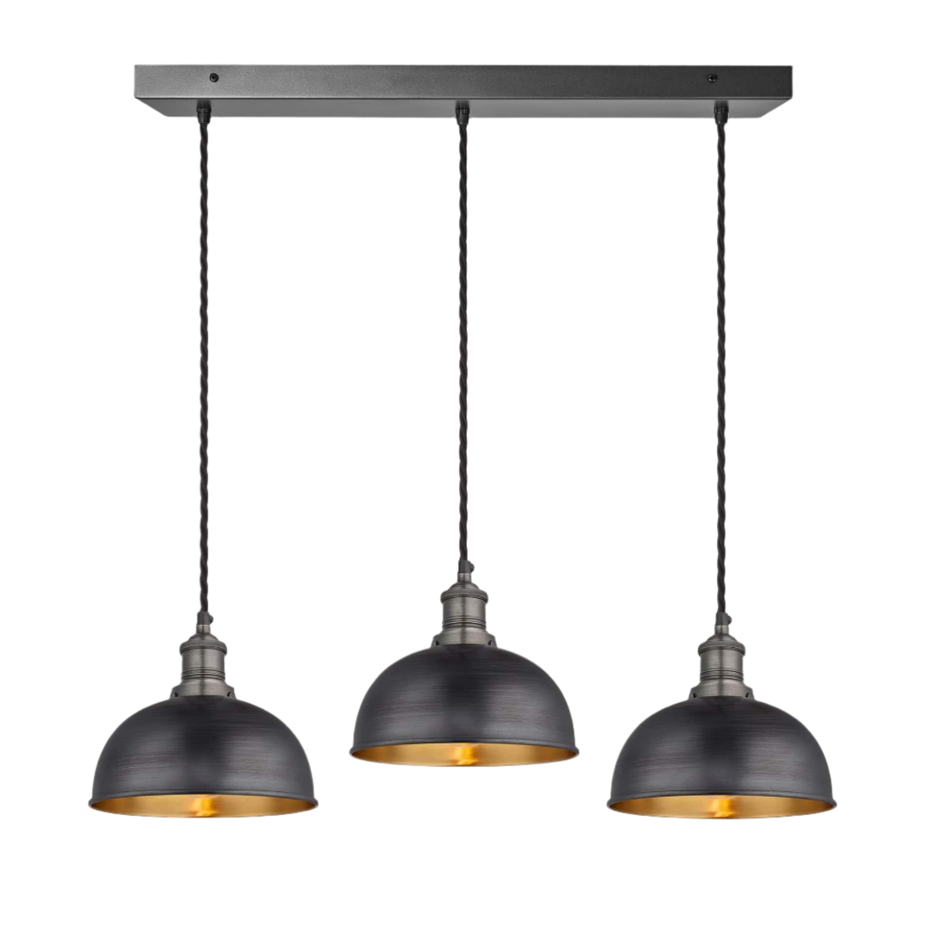 Brooklyn Dome 3 Wire Cluster Lights - 8 inch