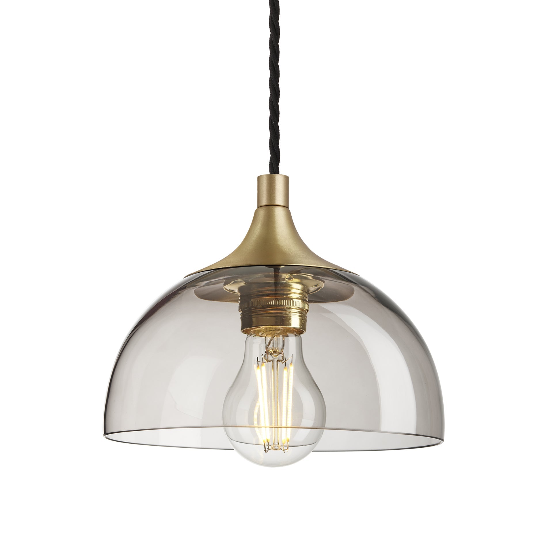 Chelsea Glass Dome Pendant - 8 Inch