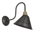 Swan Neck Cone Wall Light - 8 Inch