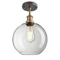 Brooklyn Glass Globe Flush Mount - 9 Inch