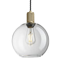 Knurled Glass Globe Pendant Light - 9 Inch