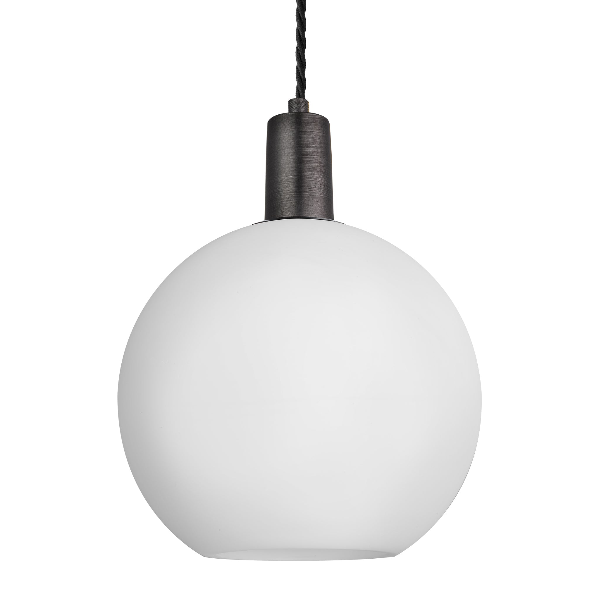 Sleek Opal Glass Globe Pendant Light - 9 Inch