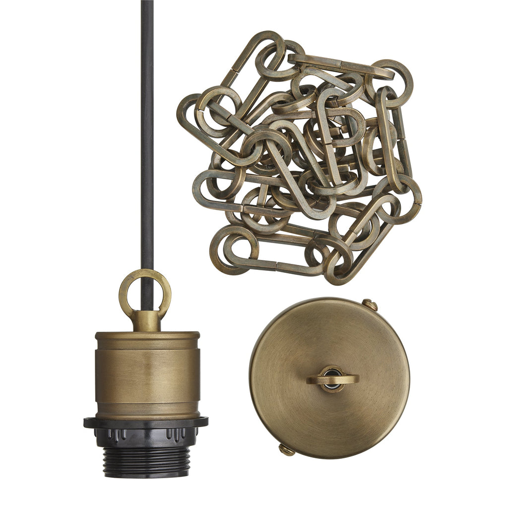 Albany Funnel Pendant Light - 8 Inch - Chain Holder