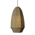 Burnham Fabric Drop Pendant Light- 11  Inch - Olive Green