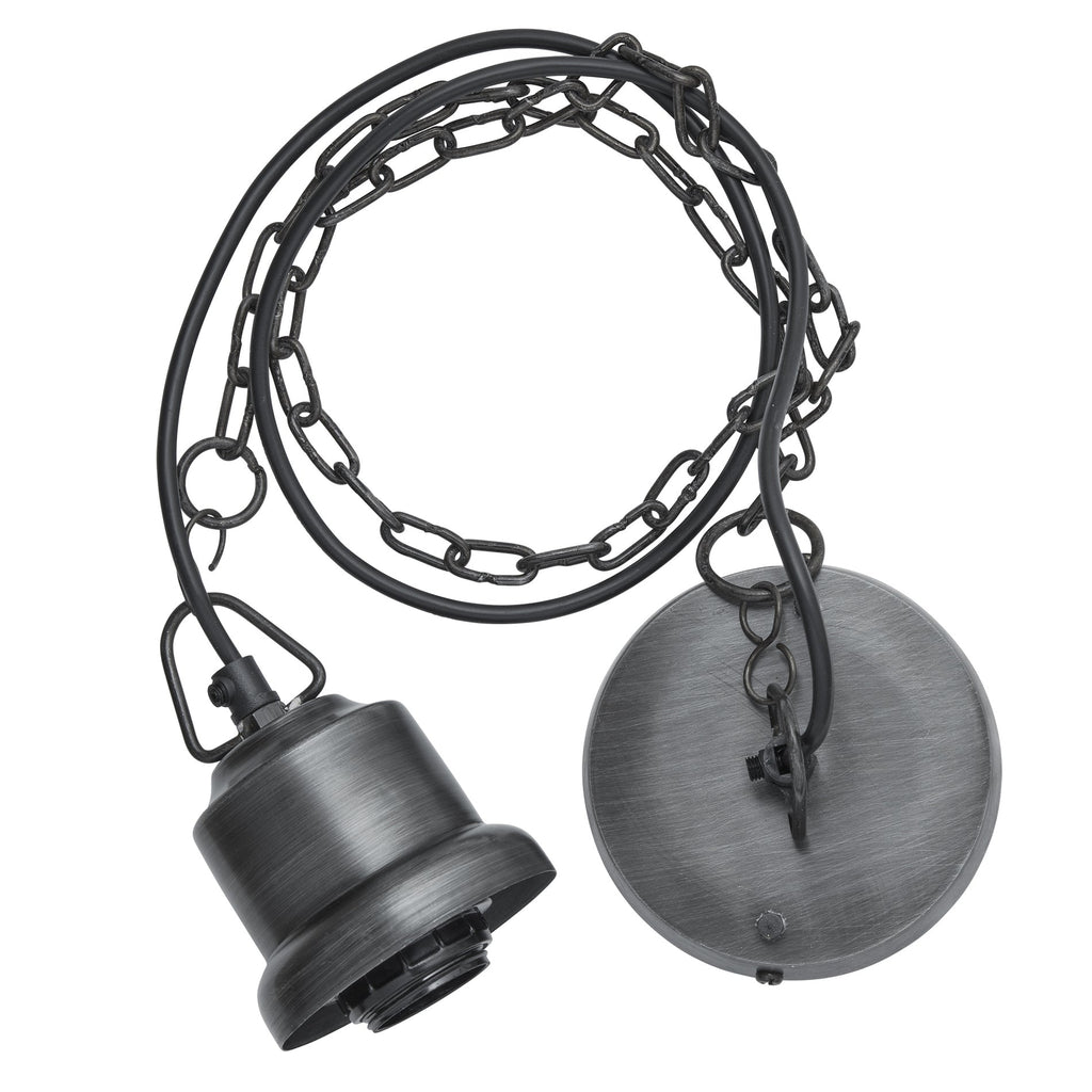 Brooklyn Giant Step Pewter Pendant - 18 Inch - Chain Holder