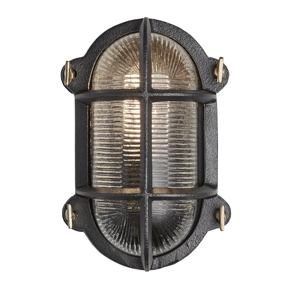 Bulkhead Outdoor & Bathroom Oval Wall Light - 6 Inch