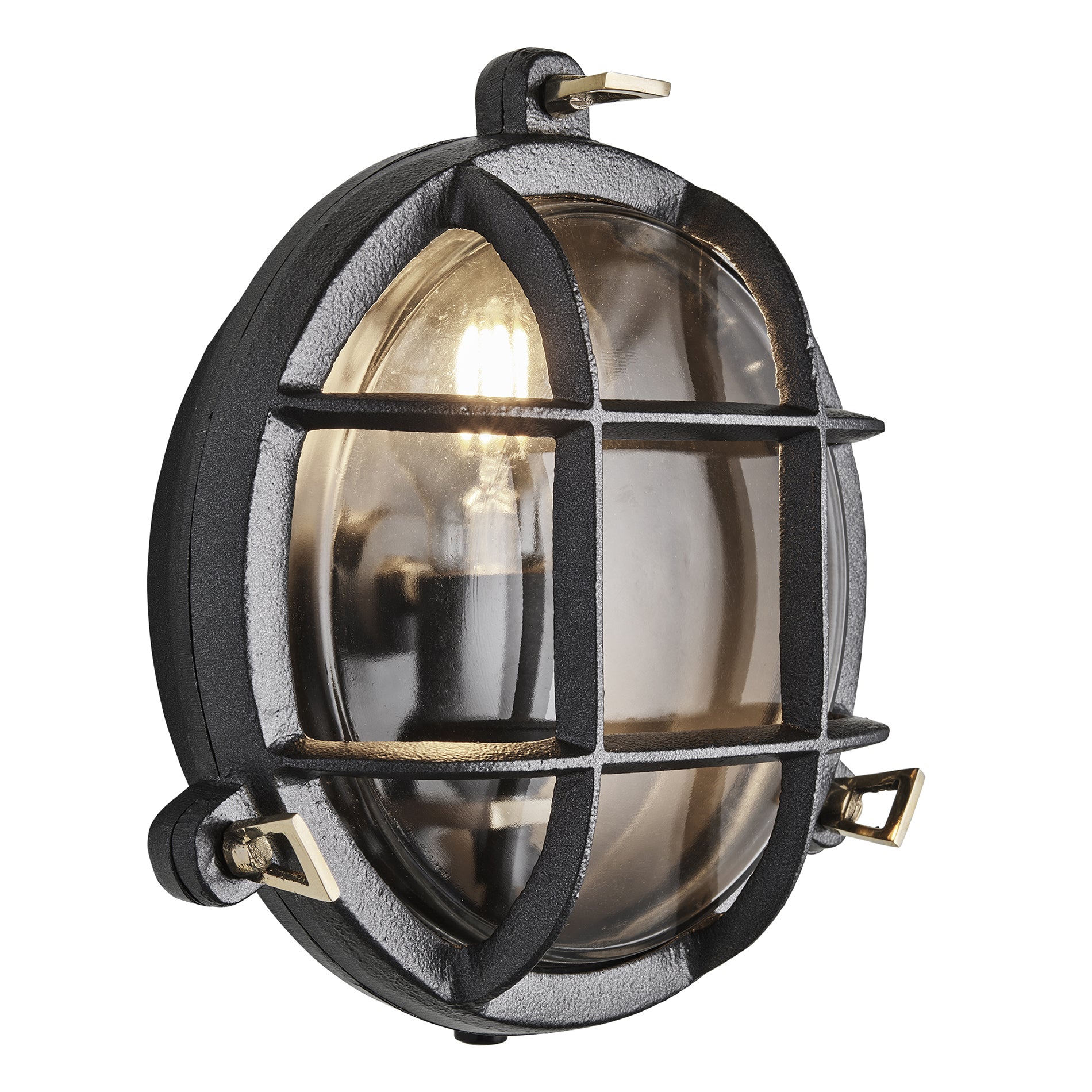 Bulkhead Outdoor & Bathroom Round Wall Light - 8 Inch