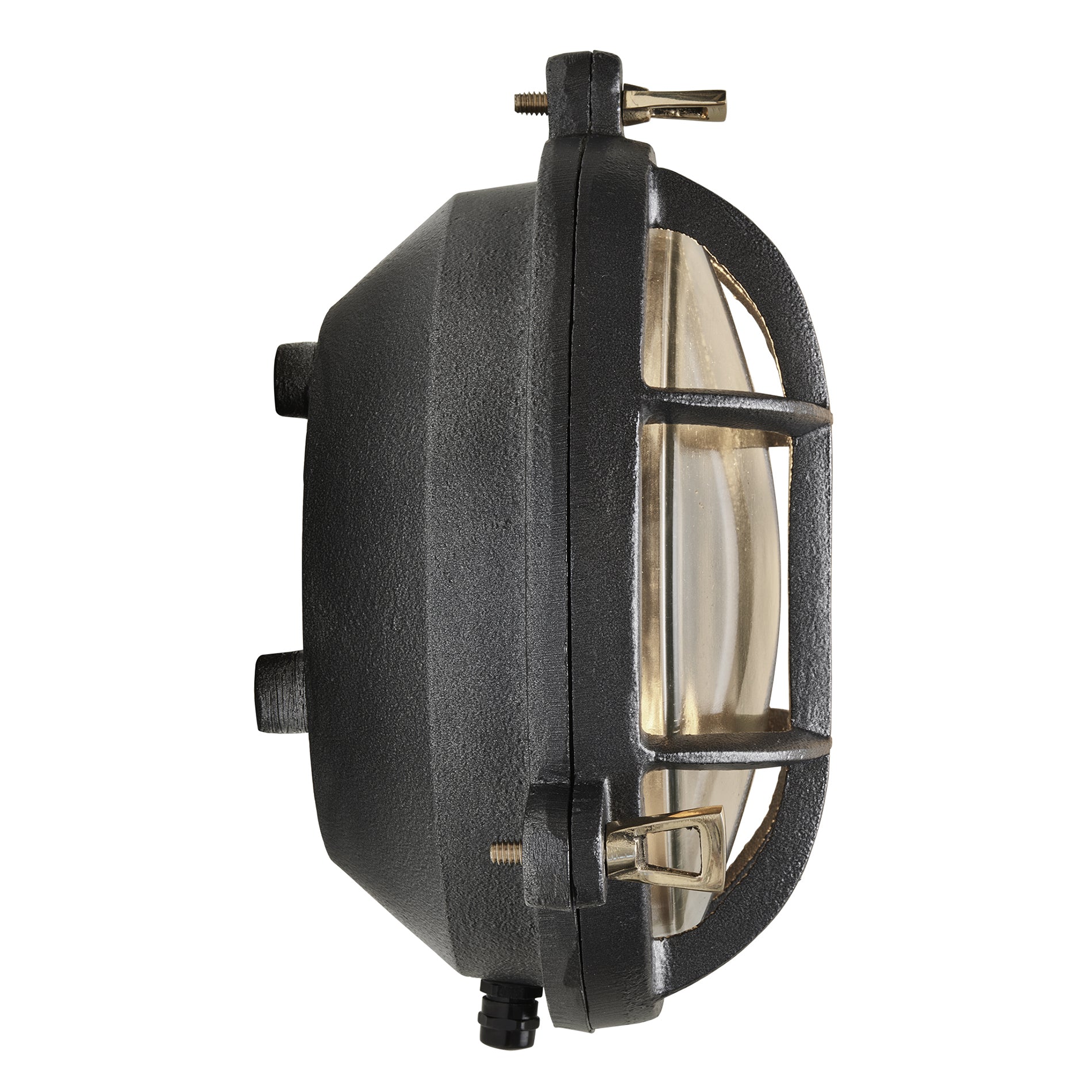 Bulkhead Outdoor & Bathroom Round Wall Light - 8 Inch