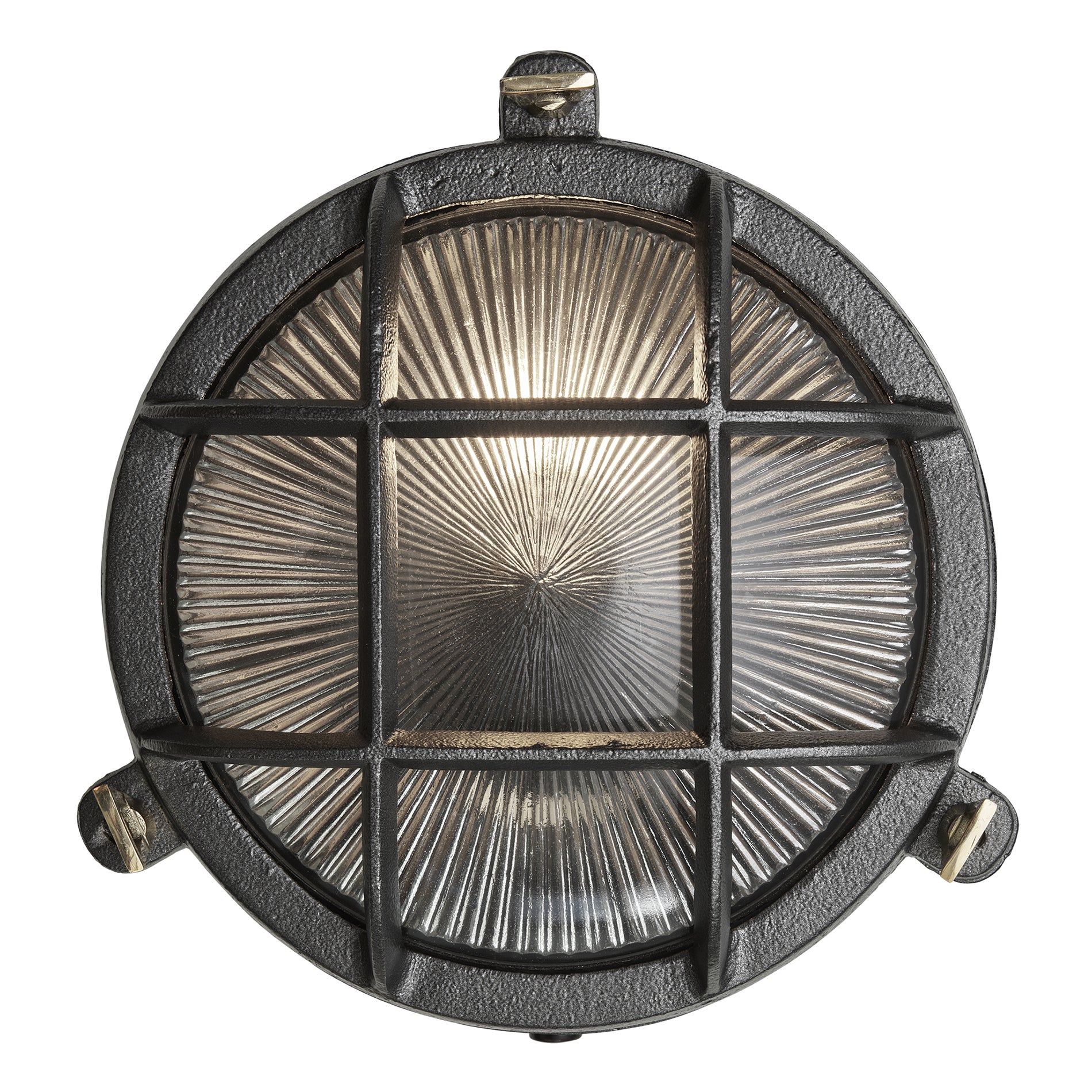 Bulkhead Outdoor & Bathroom Round Wall Light - 8 Inch