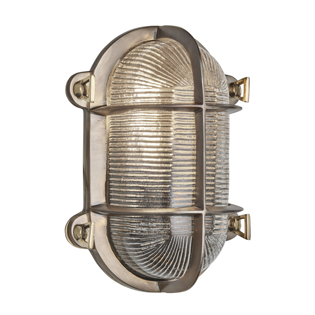 Bulkhead Outdoor & Bathroom Oval Wall Light - 6 Inch