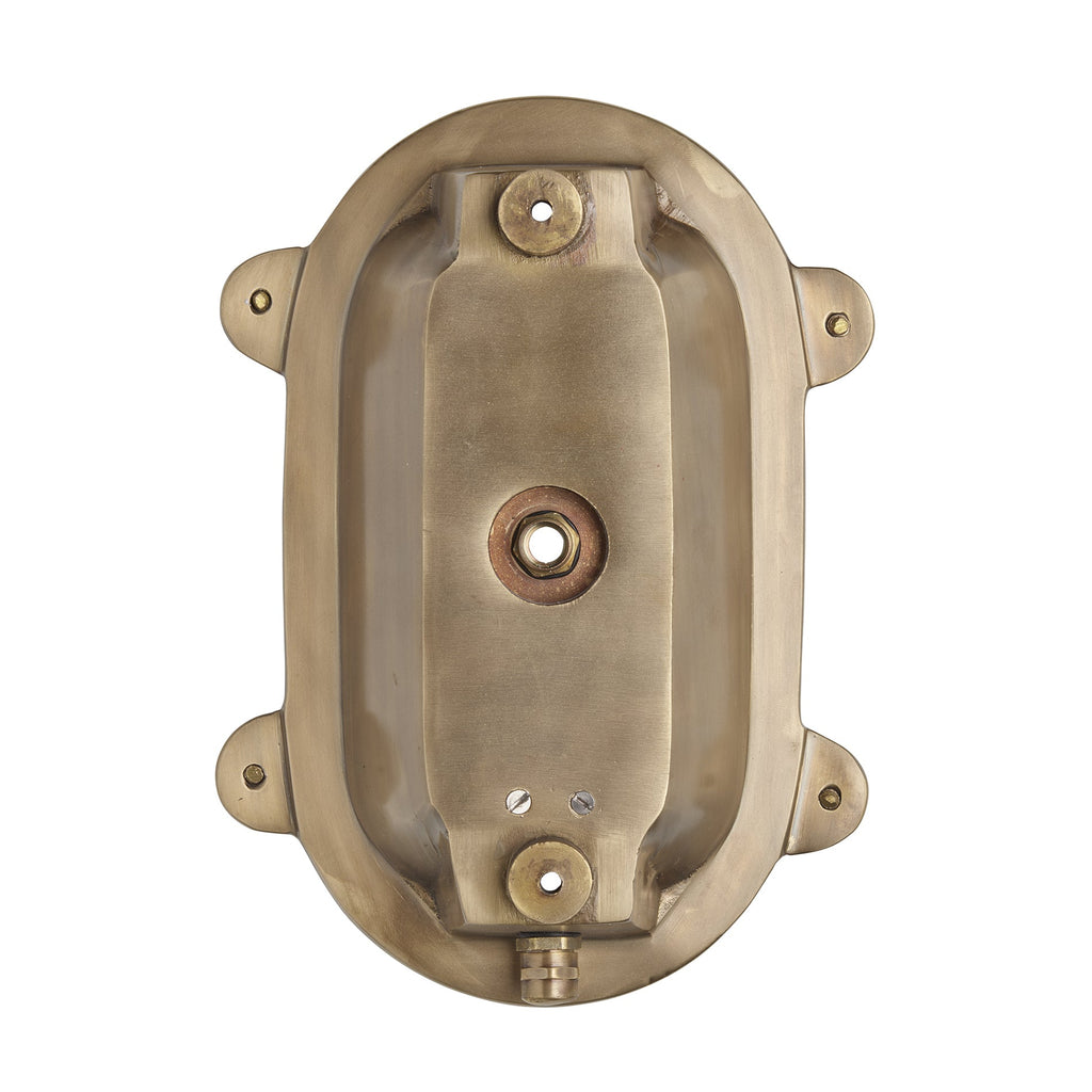 Bulkhead Outdoor & Bathroom Oval Wall Light - 6 Inch