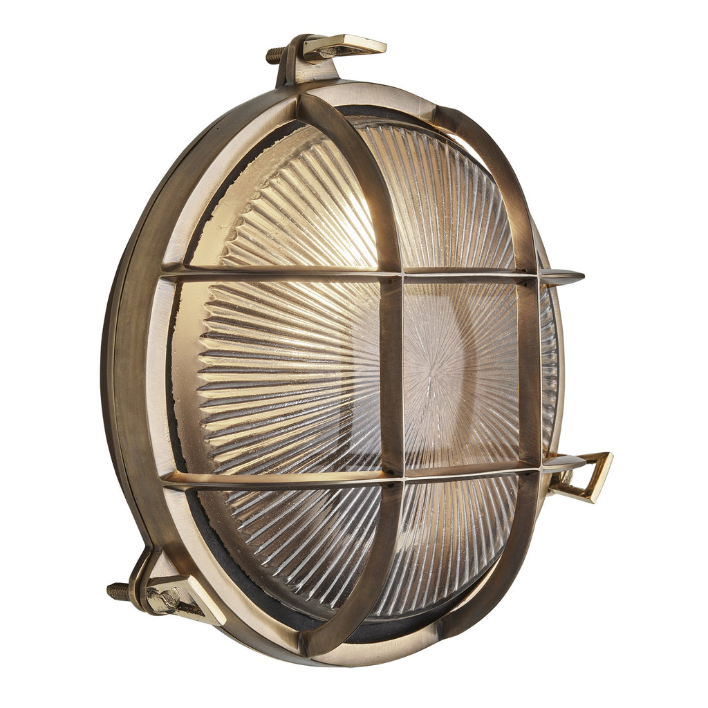 Bulkhead Outdoor & Bathroom Round Wall Light - 8 Inch