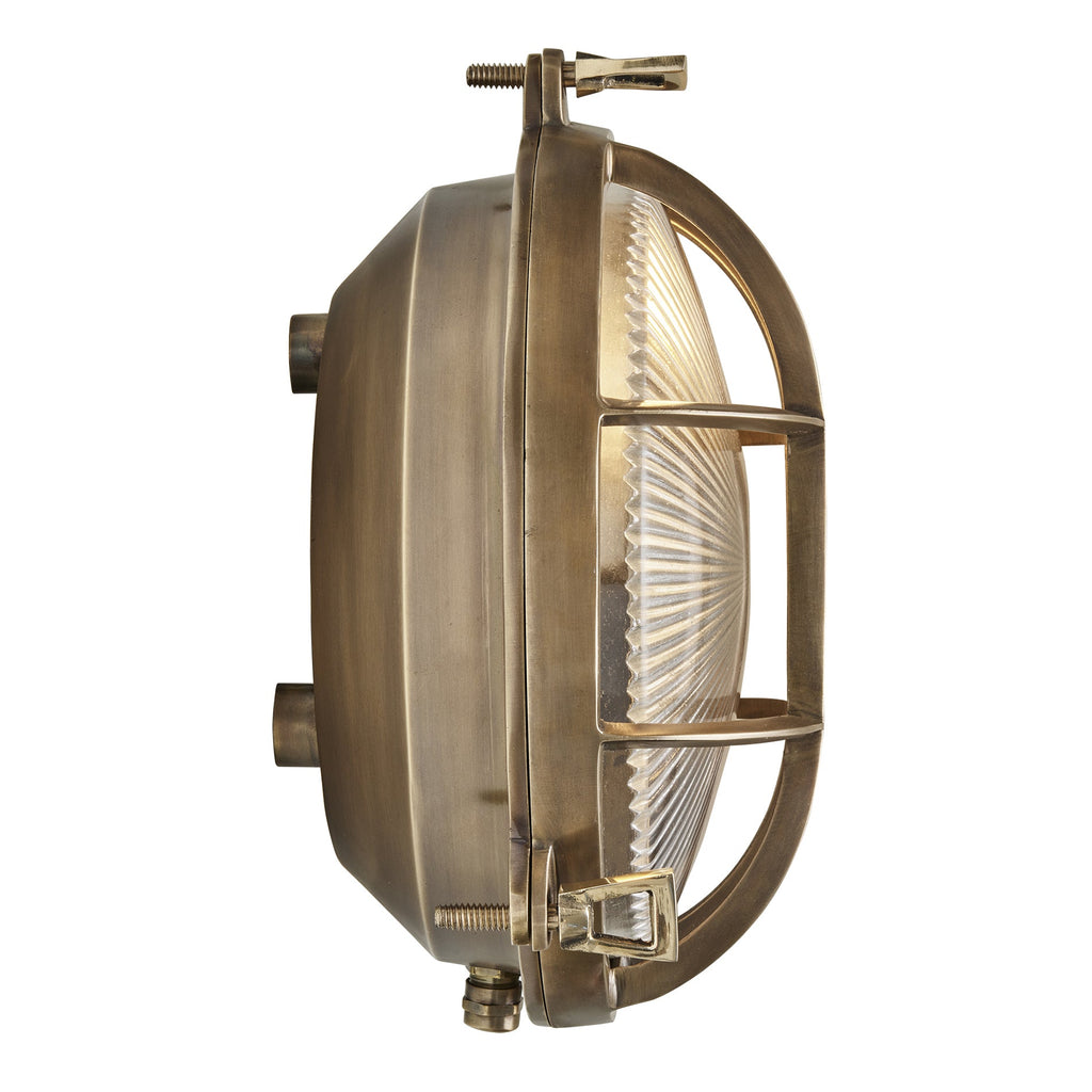 Bulkhead Outdoor & Bathroom Round Wall Light - 8 Inch