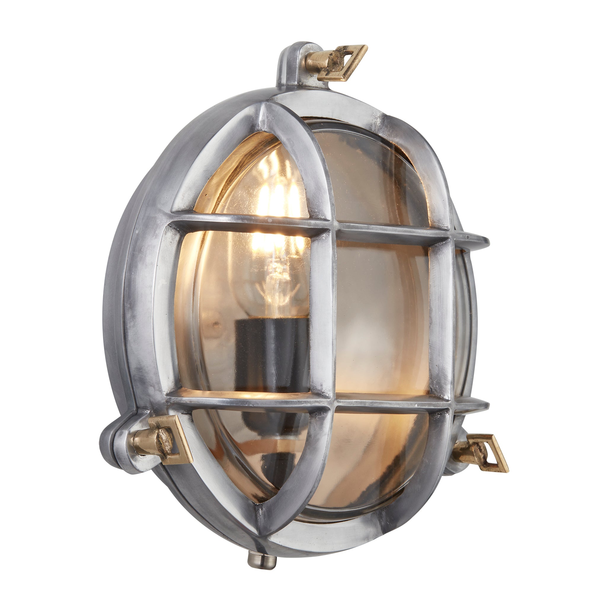 Bulkhead Outdoor & Bathroom Round Wall Light - 8 Inch