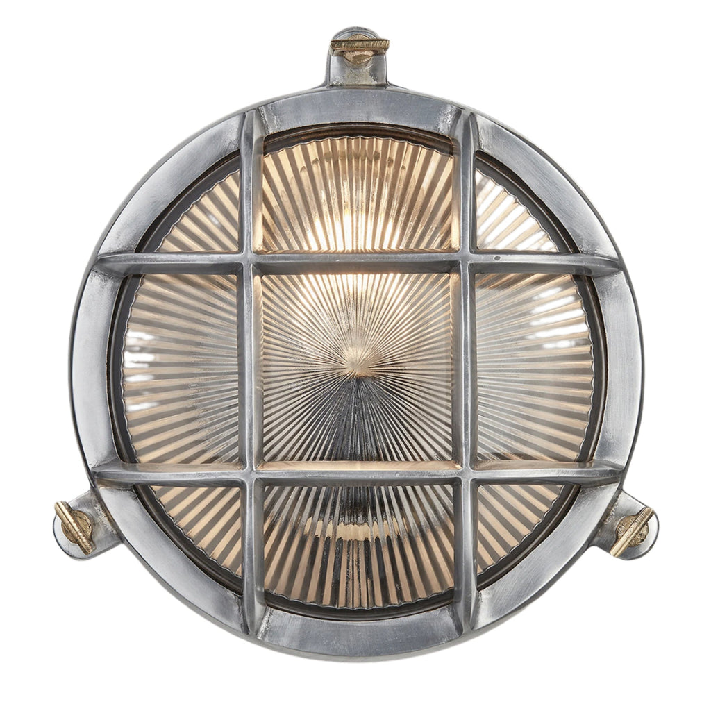 Bulkhead Outdoor & Bathroom Round Wall Light - 8 Inch