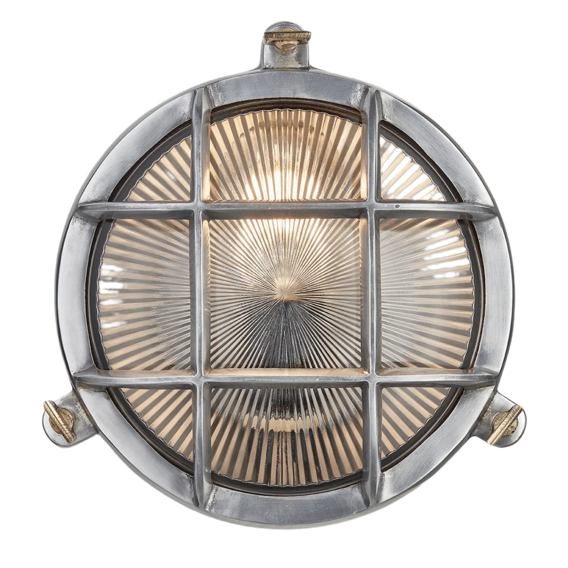 Bulkhead Outdoor & Bathroom Round Wall Light - 8 Inch