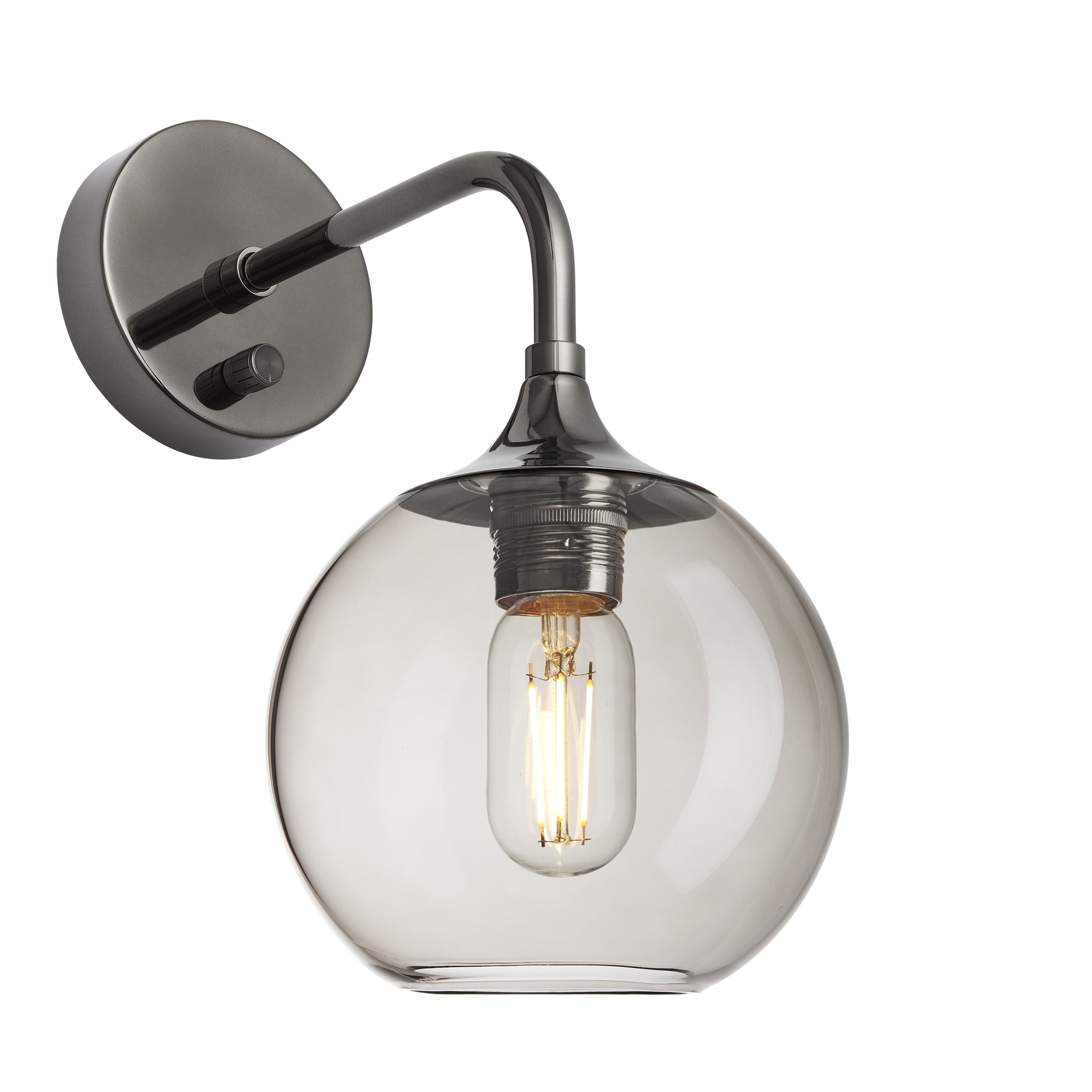 Chelsea Glass Globe Wall Light - 7 Inch